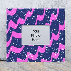 Texture Watercolour Liquify White Wall Photo Frame 5  X 7  by Cemarart