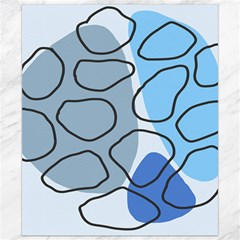 Boho Blue Deep Blue Artwork Canvas 8  X 10  by Cemarart