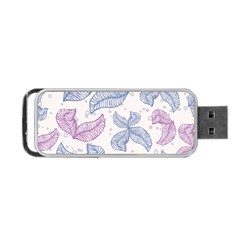 Boho Bohemian Flower Beige Brown Portable Usb Flash (two Sides) by Cemarart