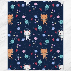 Cute Astronaut Cat With Star Galaxy Elements Seamless Pattern Canvas 16  X 20  by Apen