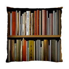 Book Nook Books Bookshelves Comfortable Cozy Literature Library Study Reading Reader Reading Nook Ro Standard Cushion Case (two Sides) by Maspions