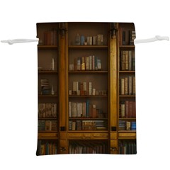 Books Book Shelf Shelves Knowledge Book Cover Gothic Old Ornate Library Lightweight Drawstring Pouch (xl) by Maspions