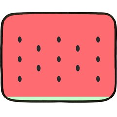 Watermelon Melon Fruit Healthy Food Meal Breakfast Lunch Juice Lemonade Summer Two Sides Fleece Blanket (mini)