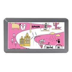 Roadmap Trip Europe Italy Spain France Netherlands Vine Cheese Map Landscape Travel World Journey Memory Card Reader (mini) by Maspions