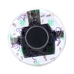 Fish Lilies Sea Aquatic Flowers Algae Bubble Animal Wildlife Nature Ocean On-the-go Memory Card Reader by Bedest