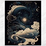 Starry Sky Moon Space Cosmic Galaxy Nature Art Clouds Art Nouveau Abstract Canvas 16  x 20  15.75 x19.29  Canvas - 1