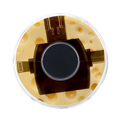 Cheese Texture, Yellow Cheese Background On-the-go Memory Card Reader