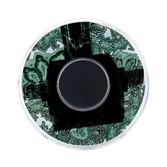 Green Ornament Texture, Green Flowers Retro Background On-the-go Memory Card Reader
