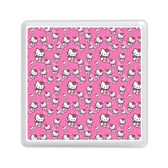 Hello Kitty Pattern, Hello Kitty, Child Memory Card Reader (square)
