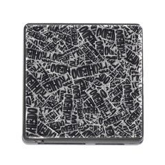 Rebel Life: Typography Black And White Pattern Memory Card Reader (square 5 Slot) by dflcprintsclothing