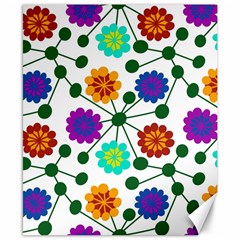 Bloom Plant Flowering Pattern Canvas 8  X 10  by Maspions