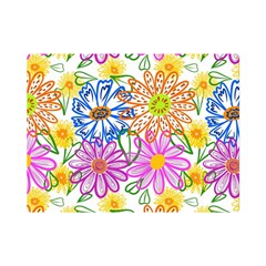 Bloom Flora Pattern Printing Premium Plush Fleece Blanket (mini) by Maspions