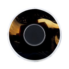 Abstract Gold Wave Background On-the-go Memory Card Reader by Maspions