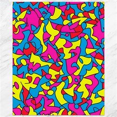 Colorful-graffiti-pattern-blue-background Canvas 16  X 20 