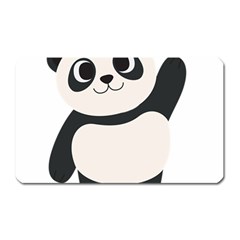 Hello Panda  Magnet (rectangular) by MyNewStor