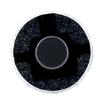 Midnight Blossom Elegance Black Backgrond On-the-Go Memory Card Reader Back