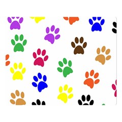 Pawprints Paw Prints Paw Animal Premium Plush Fleece Blanket (large) by Apen