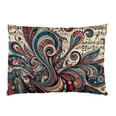 Paisley Print Musical Notes6 Pillow Case (two Sides)