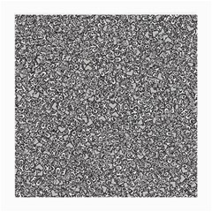 Fuck You Phrase Sketchy Drawing Motif Random Pattern Black Backgrond Medium Glasses Cloth by dflcprintsclothing