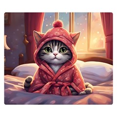 Cat 2 Two Sides Premium Plush Fleece Blanket (kids Size) by 2607694a