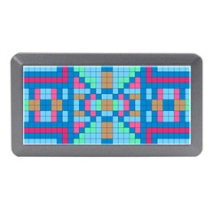 Checkerboard Square Abstract Memory Card Reader (mini) by Ravend