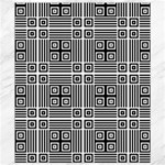 Squares Inside Background Checkered Contemporary Effect Electronic Futuristic Graphic Illusion Modern Canvas 8  x 10  8.15 x9.66  Canvas - 1