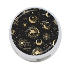 Asian Seamless Pattern With Clouds Moon Sun Stars Vector Collection Oriental Chinese Japanese Korean 4-port Usb Hub (two Sides) by Grandong