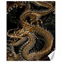 Fantasy Dragon Pentagram Canvas 16  X 20  by Maspions