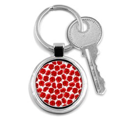 Flower Poppies Plant Petal Key Chain (round)