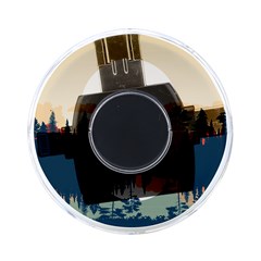 Summer Lake Forest Sunset Deer Water On-the-go Memory Card Reader by Grandong