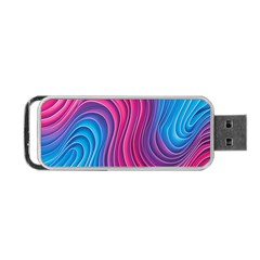 Spiral Swirl Pattern Light Circle Portable Usb Flash (two Sides) by Ndabl3x