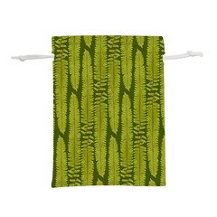 Fern Texture Nature Leaves Lightweight Drawstring Pouch (m) by Posterlux
