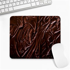Chocolate Texture, Dark Chocolate Background Large Mousepad by kyorashop23