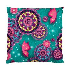 Floral Pattern, Abstract, Colorful, Flow Standard Cushion Case (two Sides) by kyorashop23