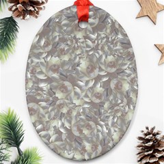 Fantasy Floral Random Pattern Ornament (oval) by dflcprintsclothing