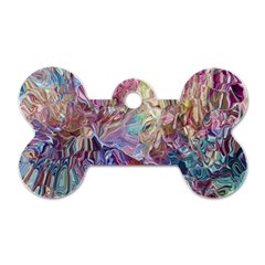 Melting Patterns Dog Tag Bone (two Sides)