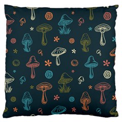 Whimsical Mushrooms Pattern Standard Premium Plush Fleece Cushion Case (two Sides) by Drawde