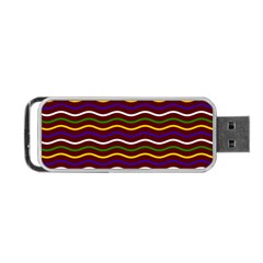 Multicolor Wave Pattern Portable Usb Flash (two Sides) by ytdream