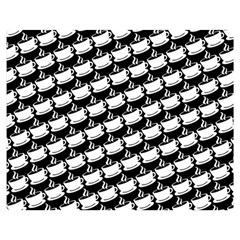 Stylish Coffee Cup Pattern Premium Plush Fleece Blanket (medium) by ExtraAwesomeSauce