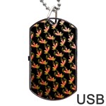 Regal Eagle Pattern Dog Tag USB Flash (Two Sides) Back