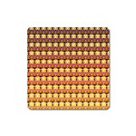 Gradient Lion Head Pattern Square Magnet Front