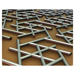 0118 F Expression Of Structure Large Two Sides Premium Plush Fleece Blanket (teen Size) by geonetique