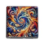 Colorful Motion Abstract Art Memory Card Reader (Square 5 Slot) Front
