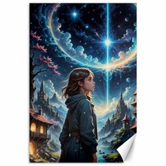 Enchanting Fantasy Night Sky Scene Canvas 24  X 36 