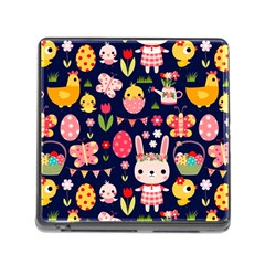 Bunny - Easter Pattern Memory Card Reader (square 5 Slot)