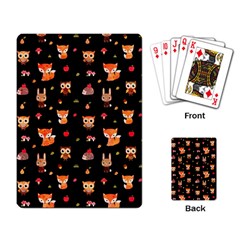Cool Woodland Animal, Koteto, Scandinavian, Acorn Playing Cards Single Design (rectangle) by kyorashop23