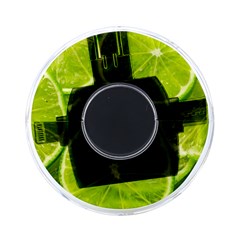 Lime Slices Close Up, Fresh, Fruit, Green Lemon On-the-go Memory Card Reader by kyorashop23