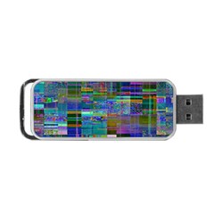Glitch Chaos Print Portable Usb Flash (two Sides) by dflcprintsclothing
