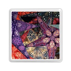 Stars Christmas Advent Memory Card Reader (square) by Paksenen