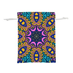 Mandala Fishes   Lightweight Drawstring Pouch (l) by ConteMonfrey